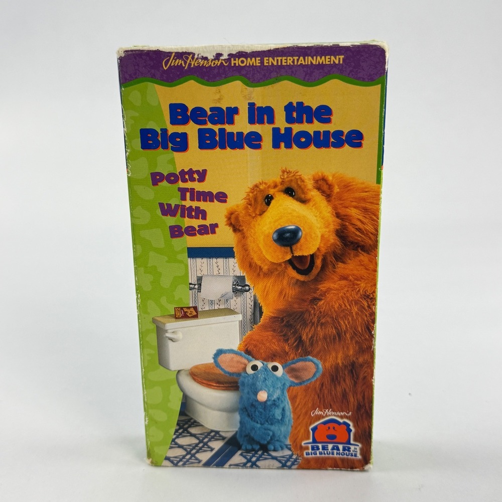 Bear in the Big Blue House Potty Time With Bear VHS 1999 Jim Henson Columbia